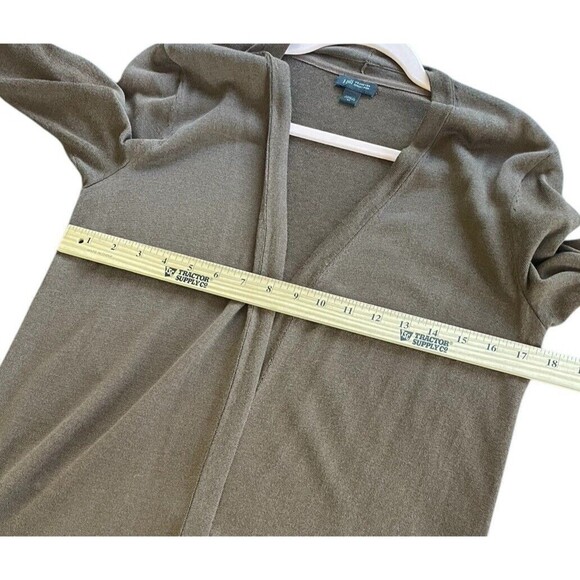 J.‎ Jill Wearever Collection Light And Airy Front Cardigan Duster Size XS Brown - Picture 8 of 10